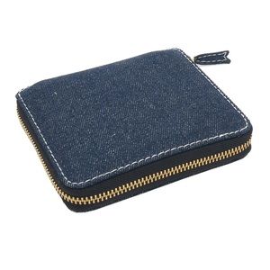 Come Des Garçon Denim Zip Around Wallet